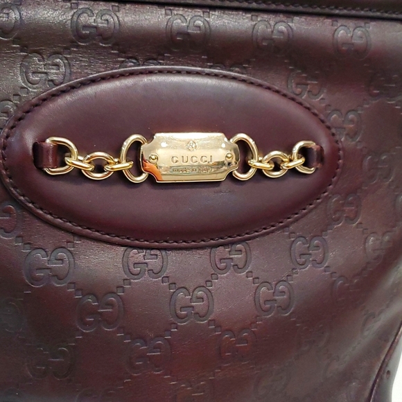 GUCCI PUNCH TOTE GUCCISIMA LEATHER G EMBOSSED 🤎🤎🤎🤎 - Picture 2 of 16